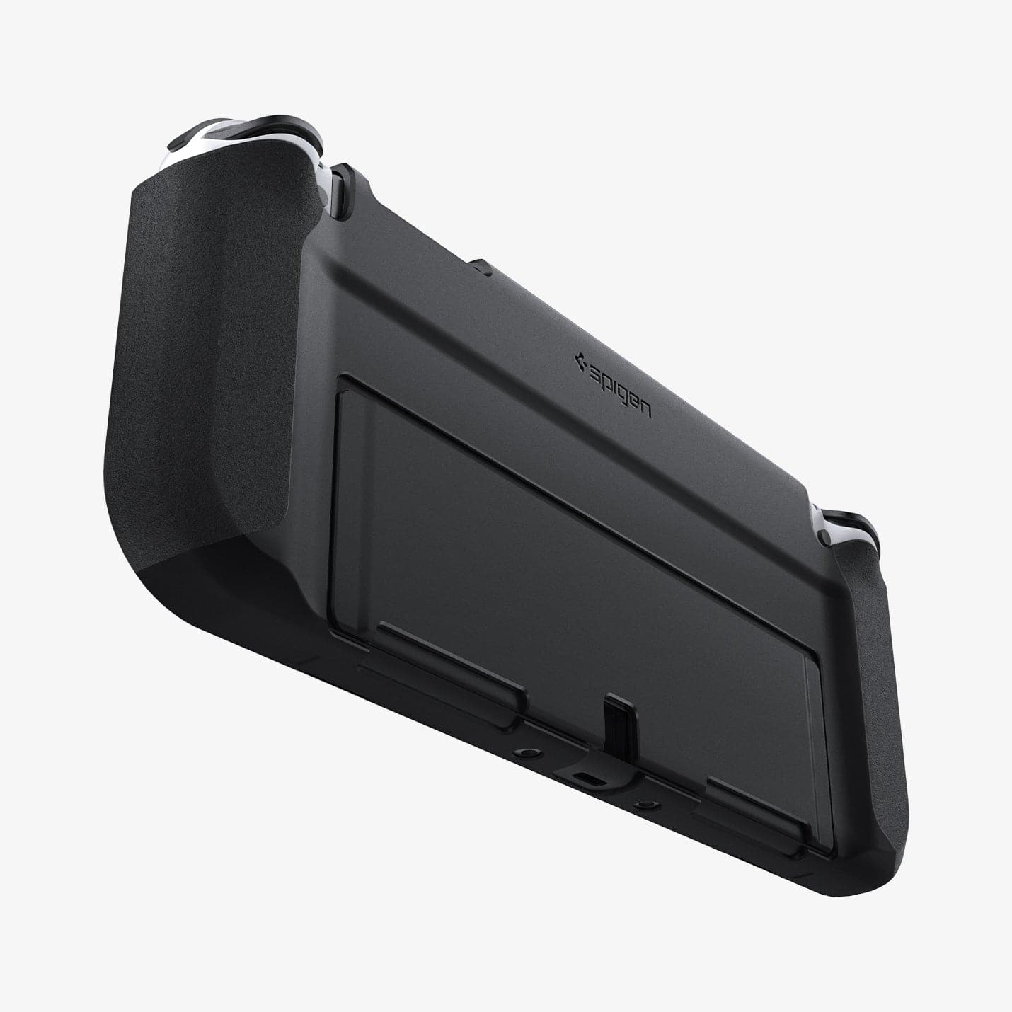 ACS04239 - Nintendo Switch OLED Case Thin Fit in black showing the back, side and bottom