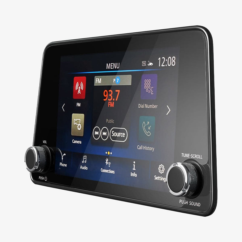 AGL04127 - Nissan 8" Screen Protector GLAS.tR SLIM Anti-Glare showing the front and side