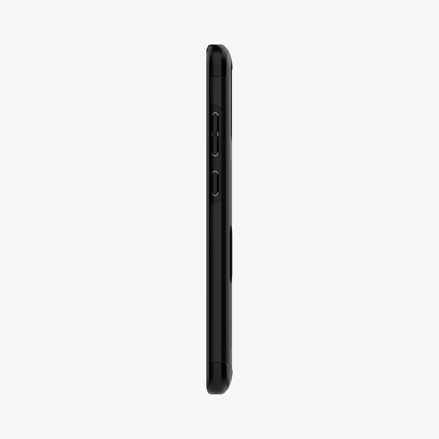 ACS01424 - Galaxy Note 20 Slim Armor CS Case in black showing the side