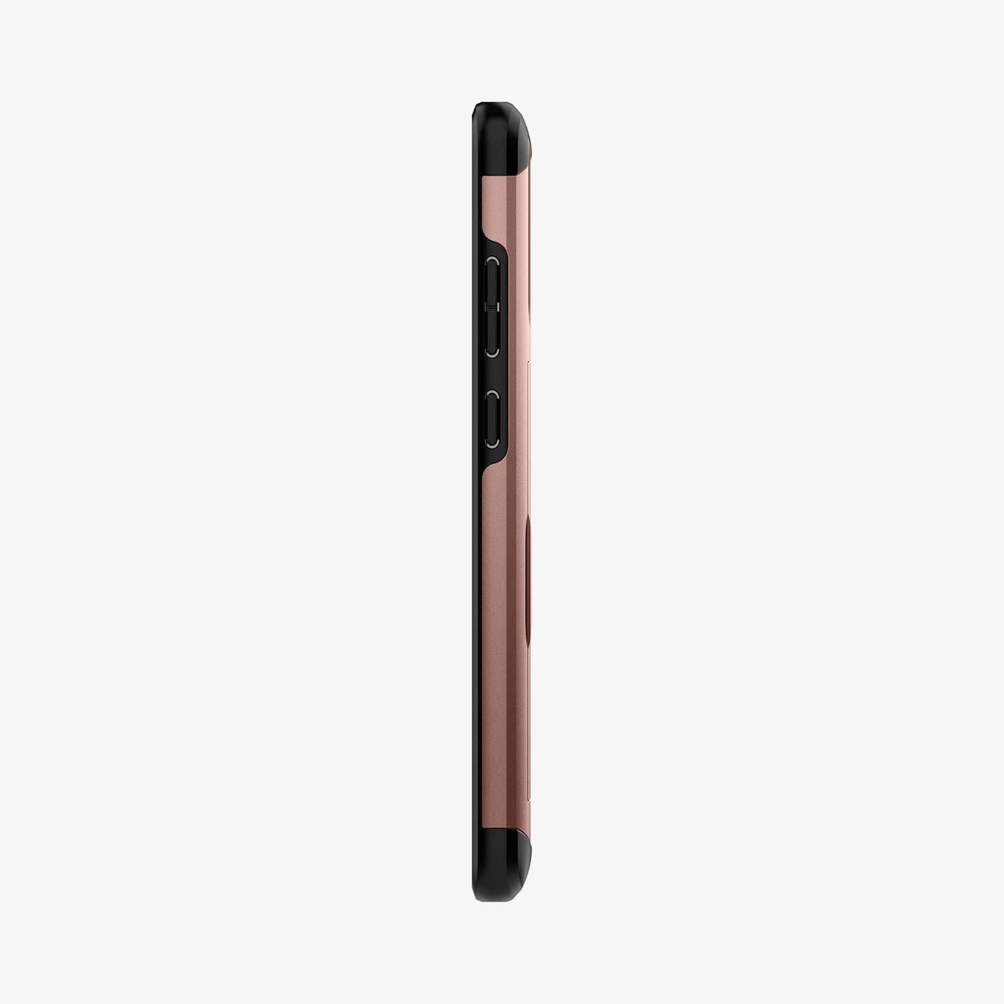 ACS01583 - Galaxy Note 20 Slim Armor CS Case in bronze showing the back
