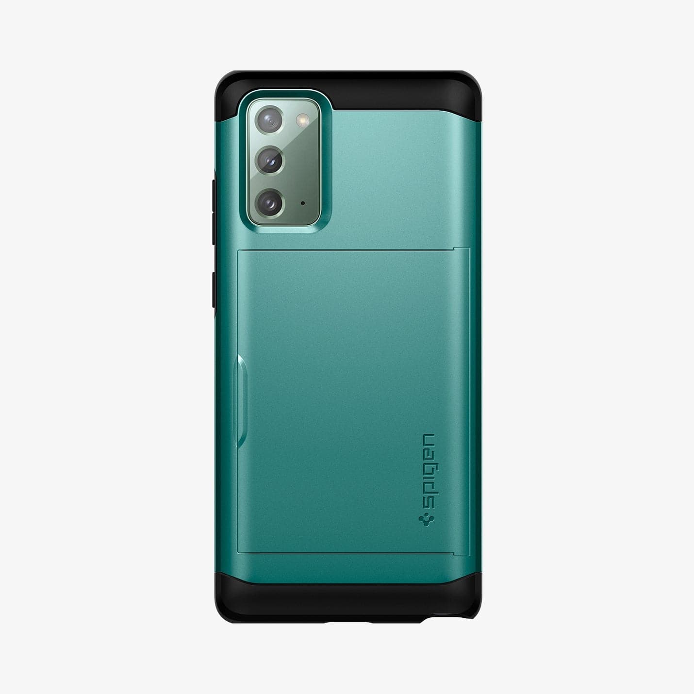 ACS01584 - Galaxy Note 20 Slim Armor CS Case in green showing the back