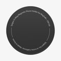 AMP03120 - O-Mag Magnetic Phone Holder (MagFit) in black showing the back