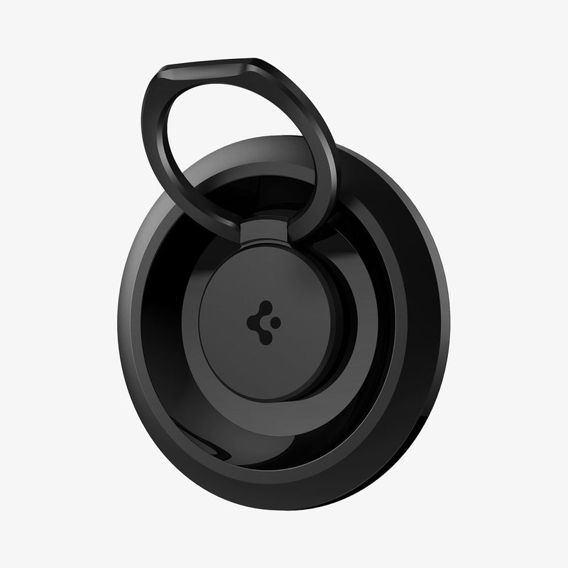 AMP03120 - O-Mag Magnetic Phone Holder (MagFit) in black showing the front and ring extended out
