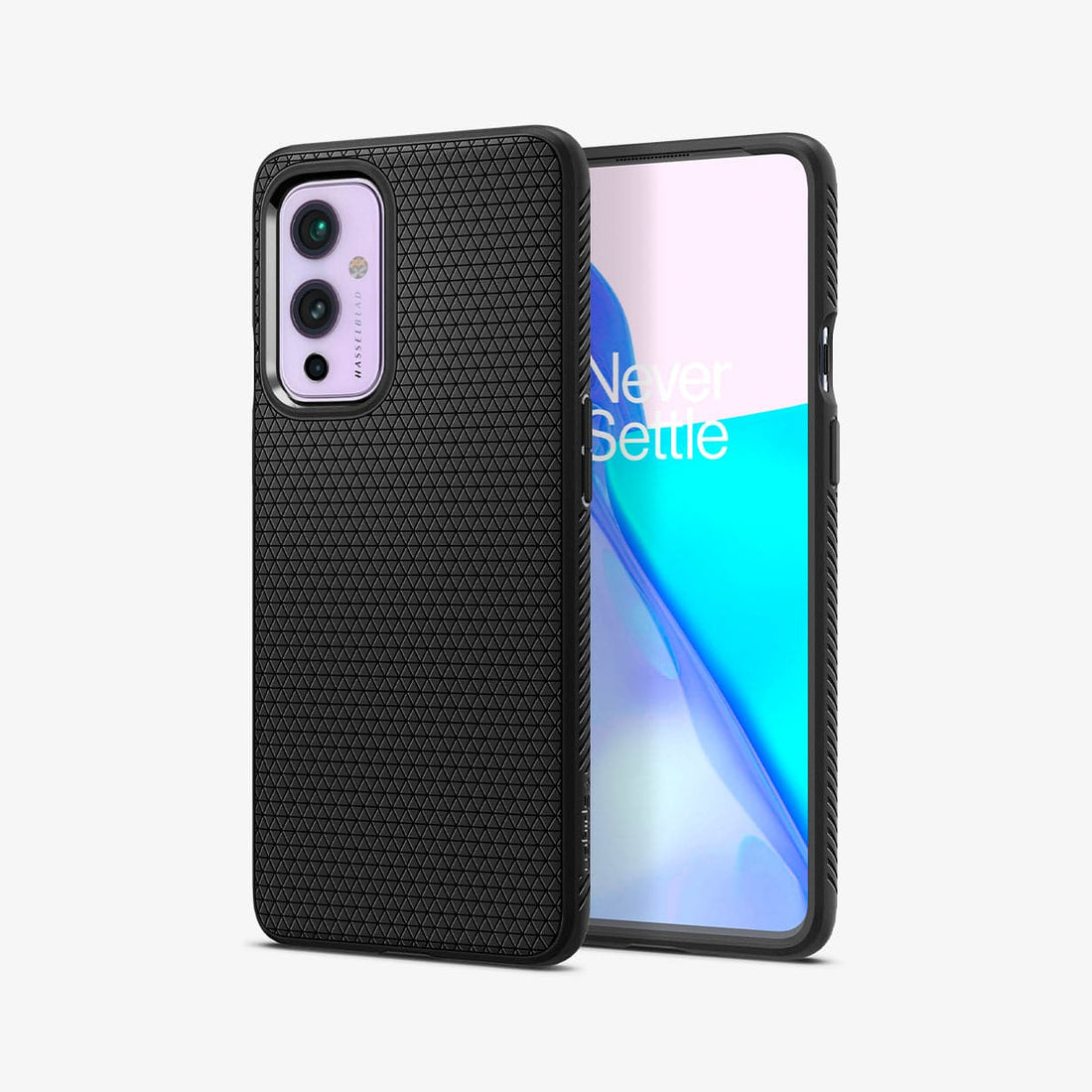 ACS02684 - OnePlus 9 5G Liquid Air Case in Matte Black showing the back