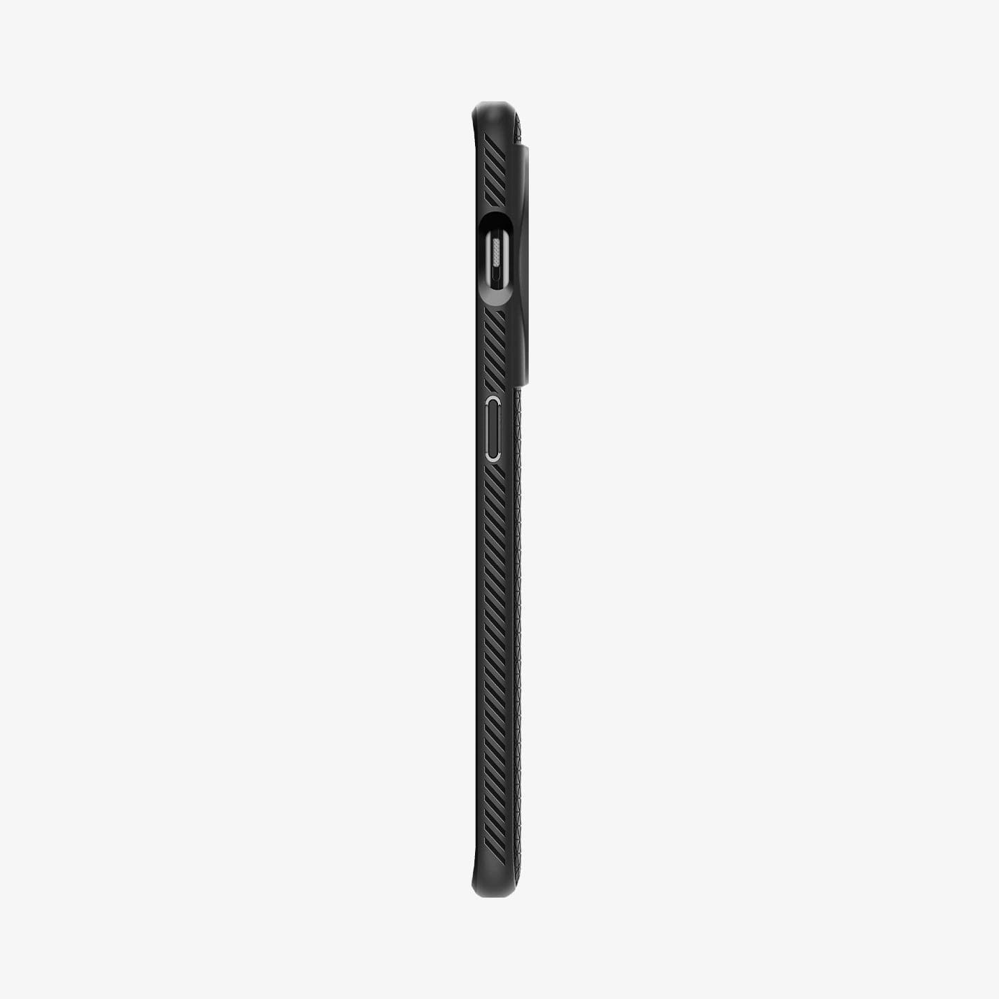 ACS05799 - OnePlus 11 Series Liquid Air Case in Matte Black showing the side