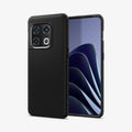 ACS04431 - OnePlus 10 Pro Liquid Air Case in Matte Black showing the front and back side by side