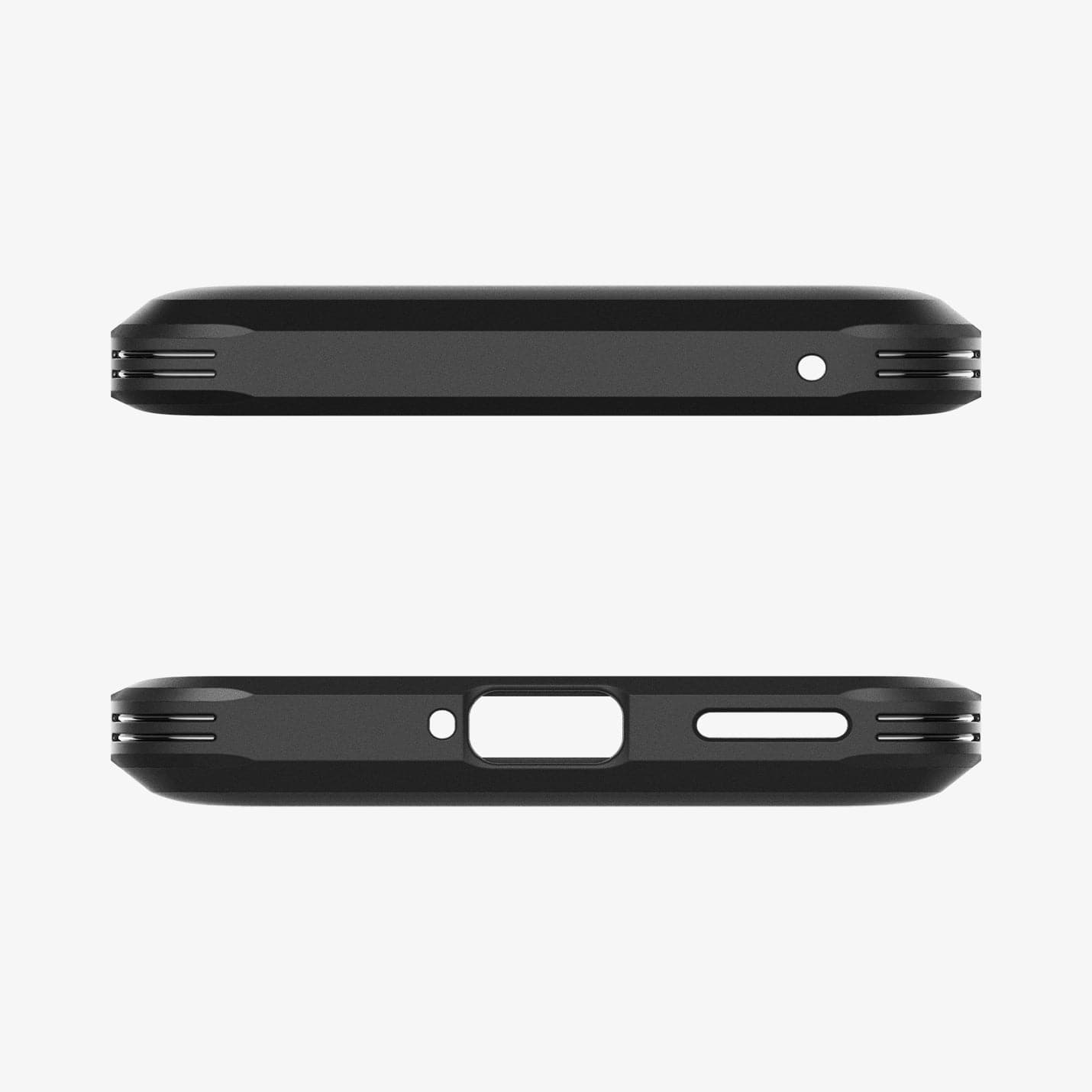 ACS04432 - OnePlus 10 Pro Series Tough Armor Case in Black showing the top and bottom