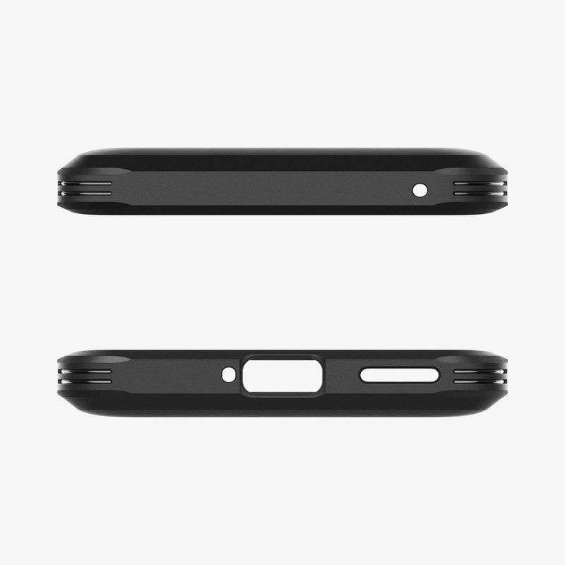ACS04432 - OnePlus 10 Pro Series Tough Armor Case in Black showing the top and bottom