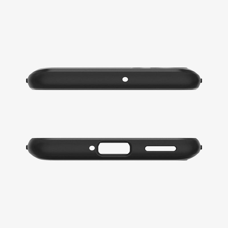 ACS00991 - OnePlus Nord Ultra Hybrid Case in Matte Black showing the top and bottom