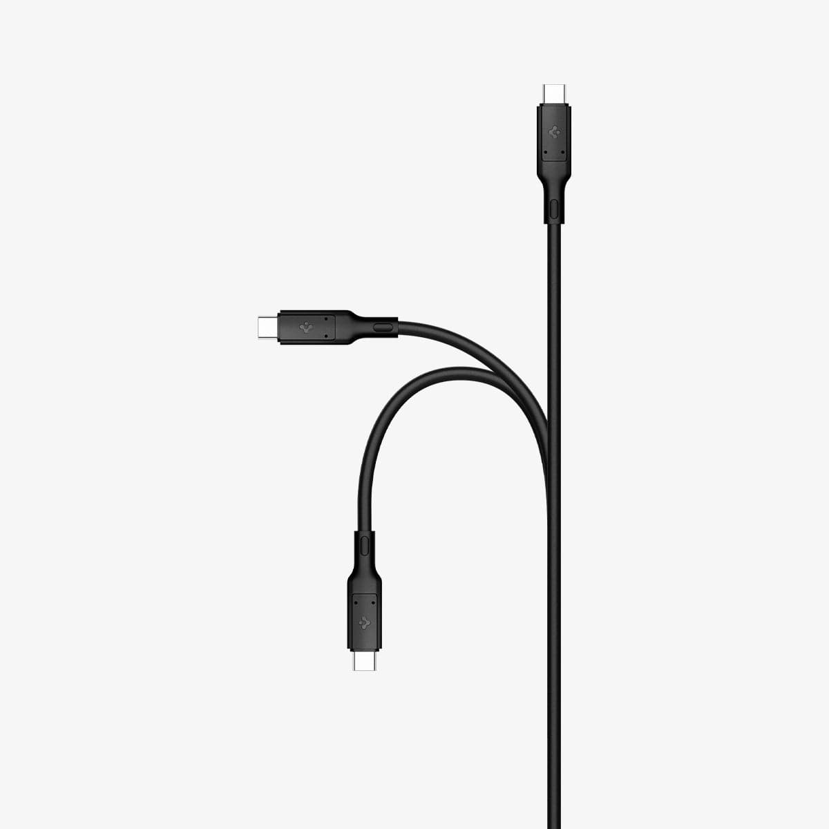 ACA02201 - ArcWire™ USB-C to USB-C 4 Cable in black showing the cable bending to show the durability