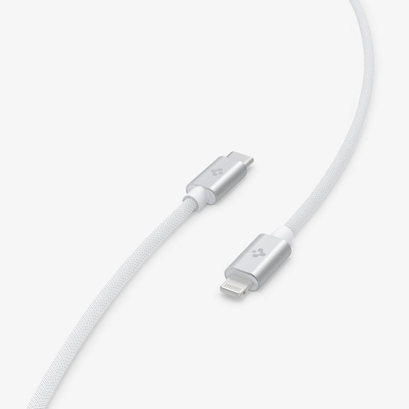 ACA04467 - ArcWire™ USB-C to Lightning Cable PB2200 in white showing both ends of the cable