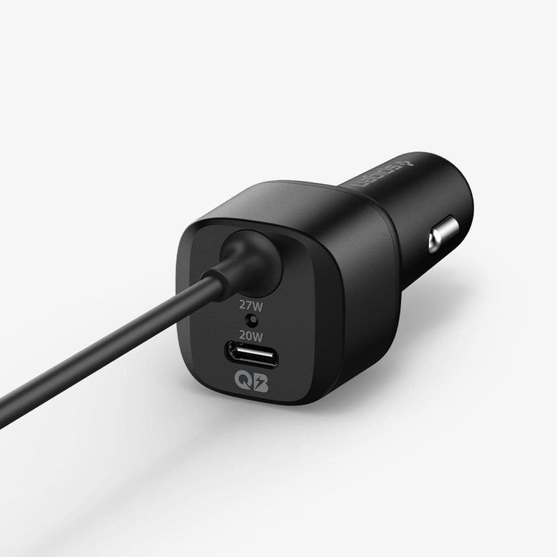 ACP04205 - ArcStation™ Car Charger PC2100 in black showing the top and side