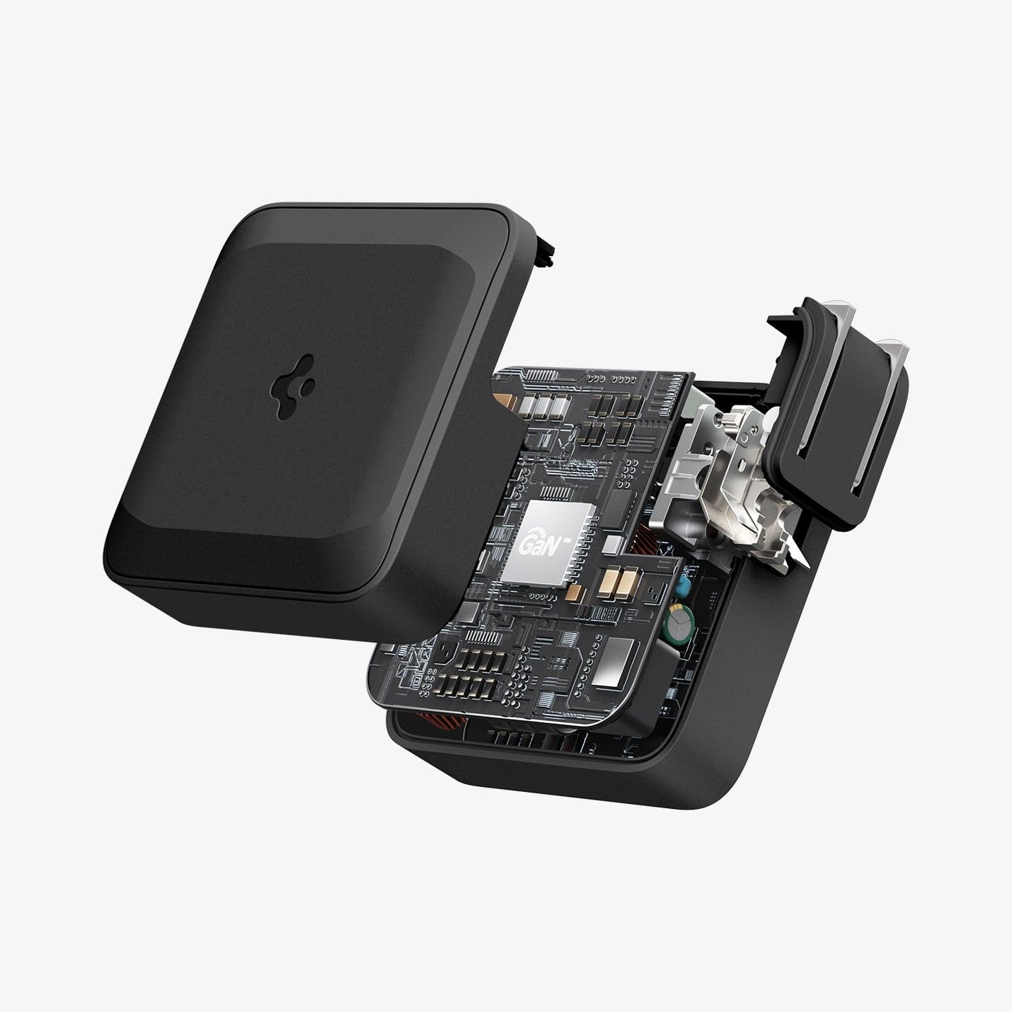 ACH02121 - ArcStation™ Pro 100W Wall Charger PE2006 in black showing the inside chip technology