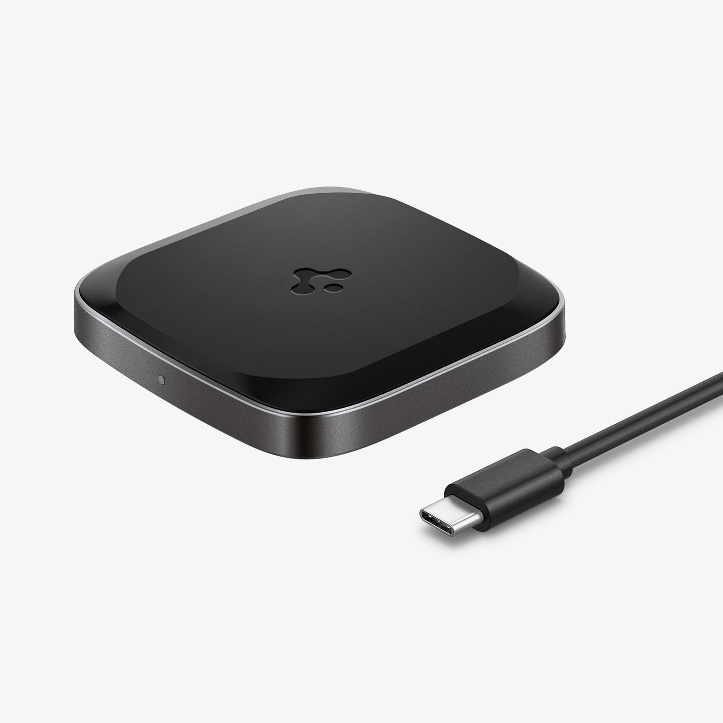ACH02578 - ArcField™ 15W Max Wireless Charger PF2004 in black showing the stand and end cable