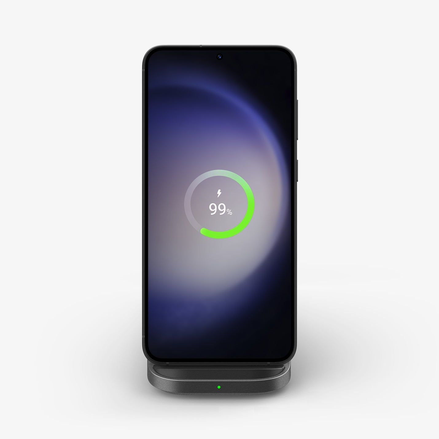 ACH04622 - ArcField™ Flex Wireless Charger PF2201 in black showing the front with phone charging