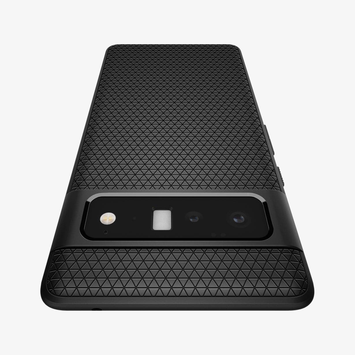 ACS03455 - Pixel 6 Pro Case Liquid Air in black showing the back zoomed in to show the fine details