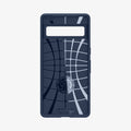 ACS04697 - Pixel 7 Case Liquid Air in navy blue showing the inside of case