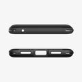 ACS04698 - Pixel 7 Case Rugged Armor in matte black showing the top and bottom with precise cutouts
