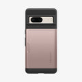 ACS04705 - Pixel 7 Case Slim Armor CS in rose gold showing the back