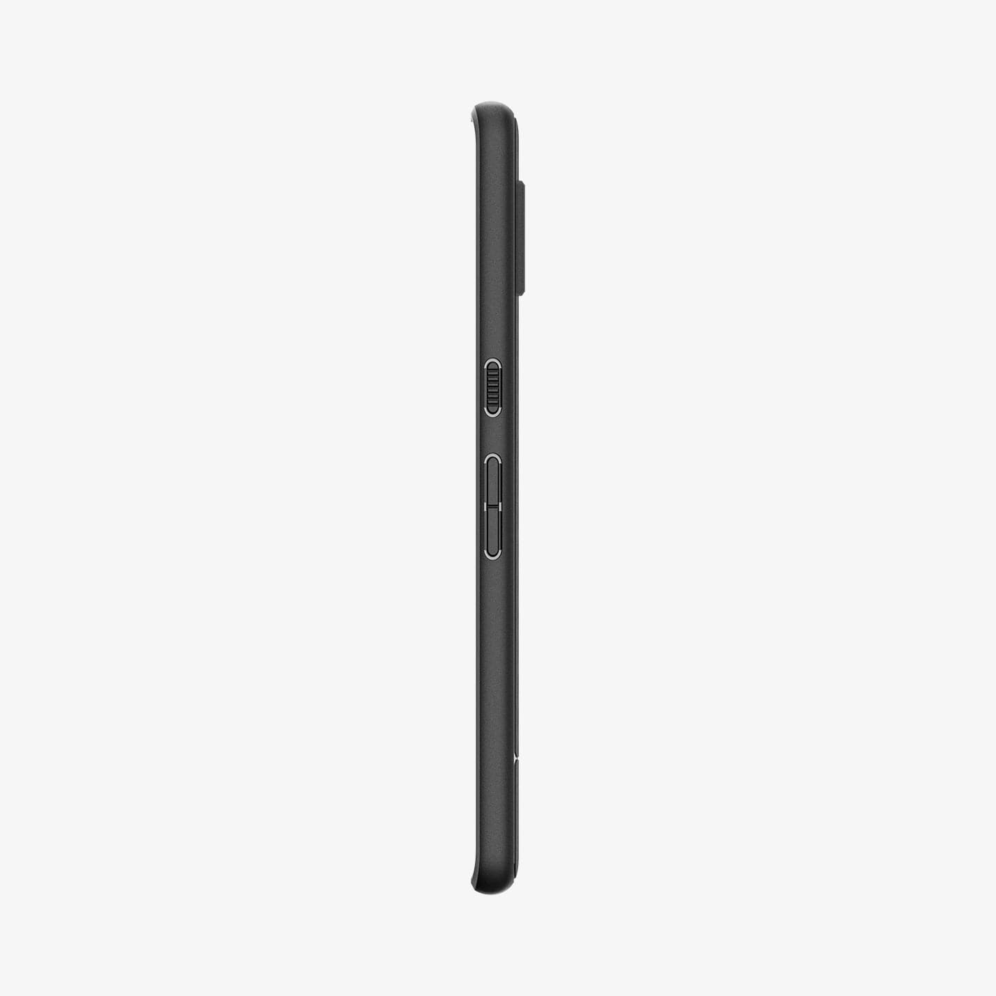ACS04735 - Pixel 7 Pro Case Core Armor in matte black showing the side with volume controls