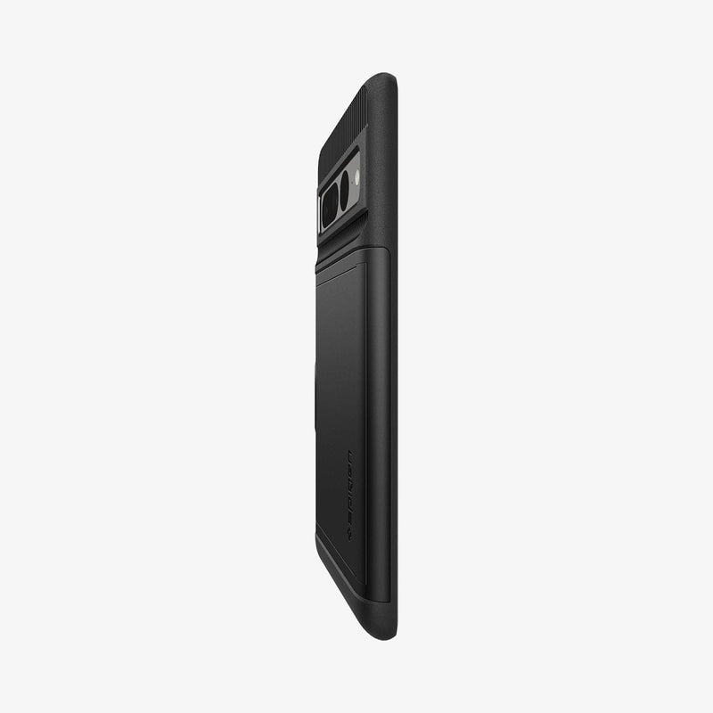 ACS04731 - Pixel 7 Pro Case Slim Armor CS in black showing the side and partial back