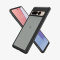 ACS04727 - Pixel 7 Pro Case Ultra Hybrid in matte black showing the back, front and sides