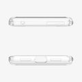 ACS04726 - Pixel 7 Pro Case Ultra Hybrid in crystal clear showing the top and bottom with precise cutouts