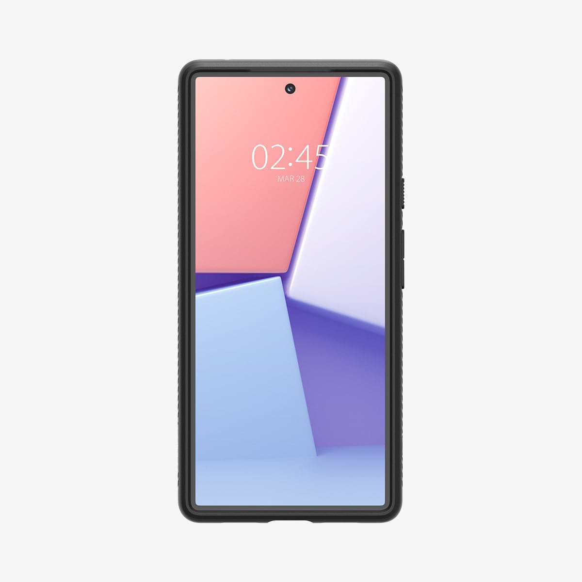 ACS03436 - Pixel 6 Case Liquid Air in matte black showing the front