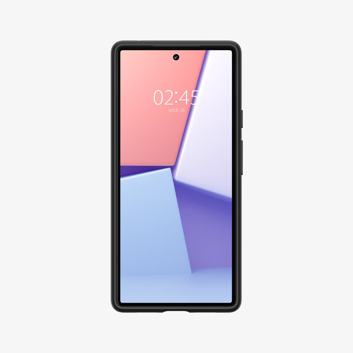 ACS03435 - Pixel 6 Case Thin Fit in black showing the front