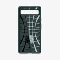 ACS04475 - Pixel 6a Case Liquid Air in midnight green showing the inside of case