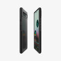 ACS04473 - Pixel 6a Case Thin Fit in black showing the sides, partial back and front