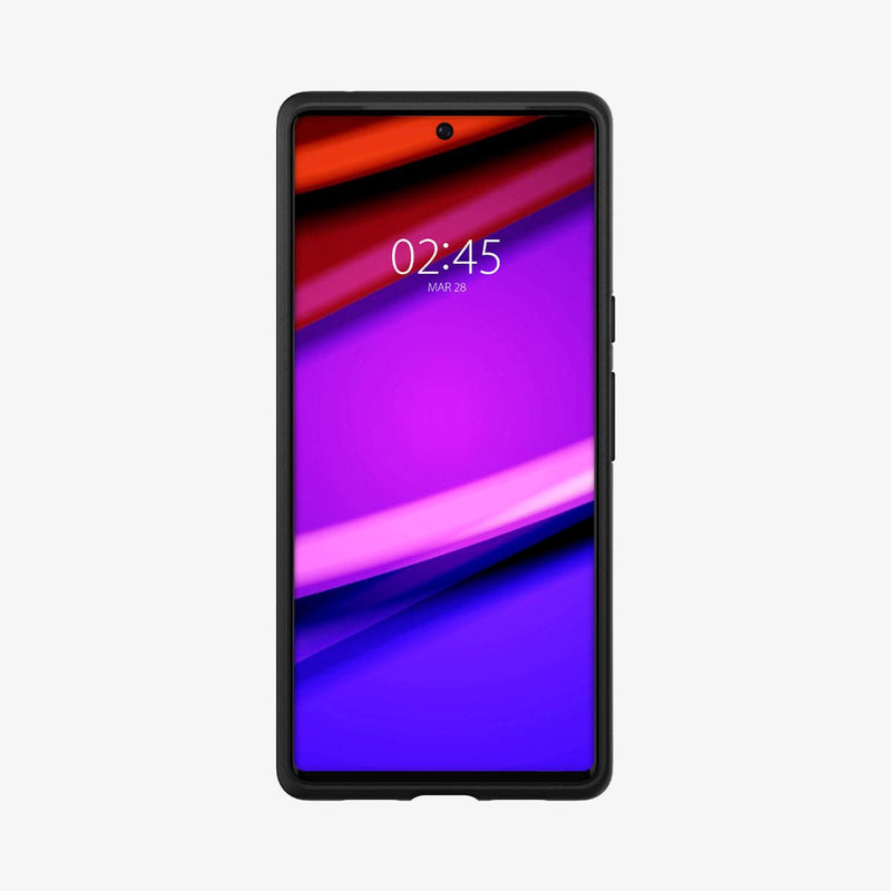 ACS03464 - Pixel 6 Pro Case Core Armor in matte black showing the front
