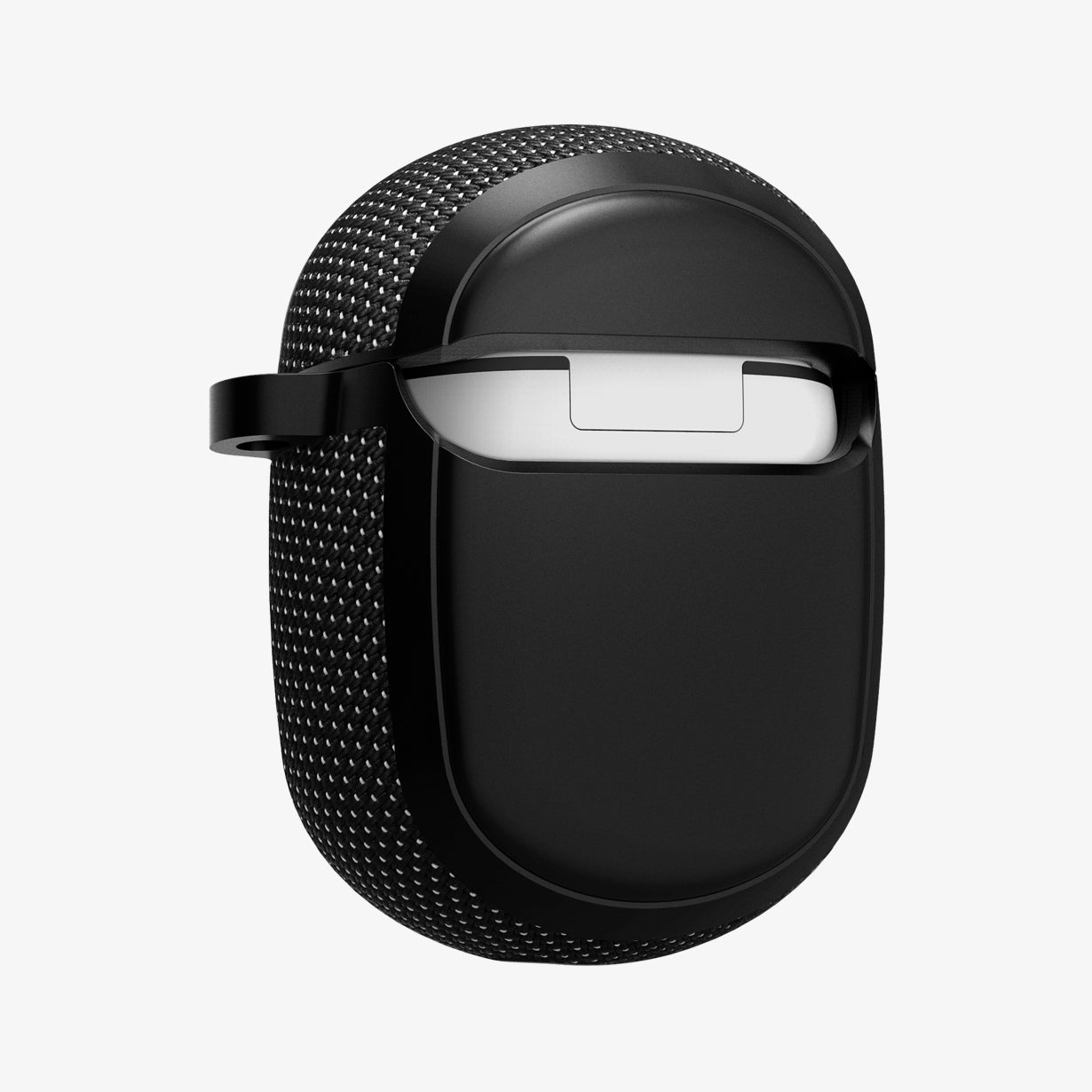 ASD01310 - Pixel Buds 2 Series Case Classic Fit in black showing the back and side