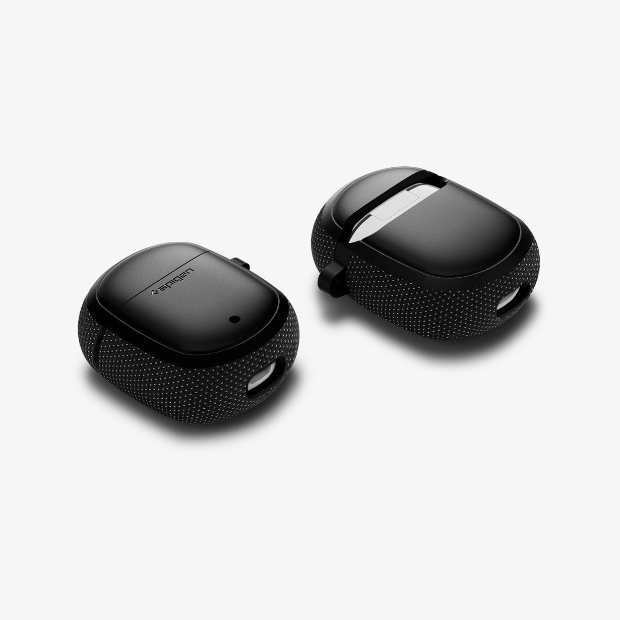 ASD01310 - Pixel Buds 2 Series Case Classic Fit in black showing the front, back, sides and bottom