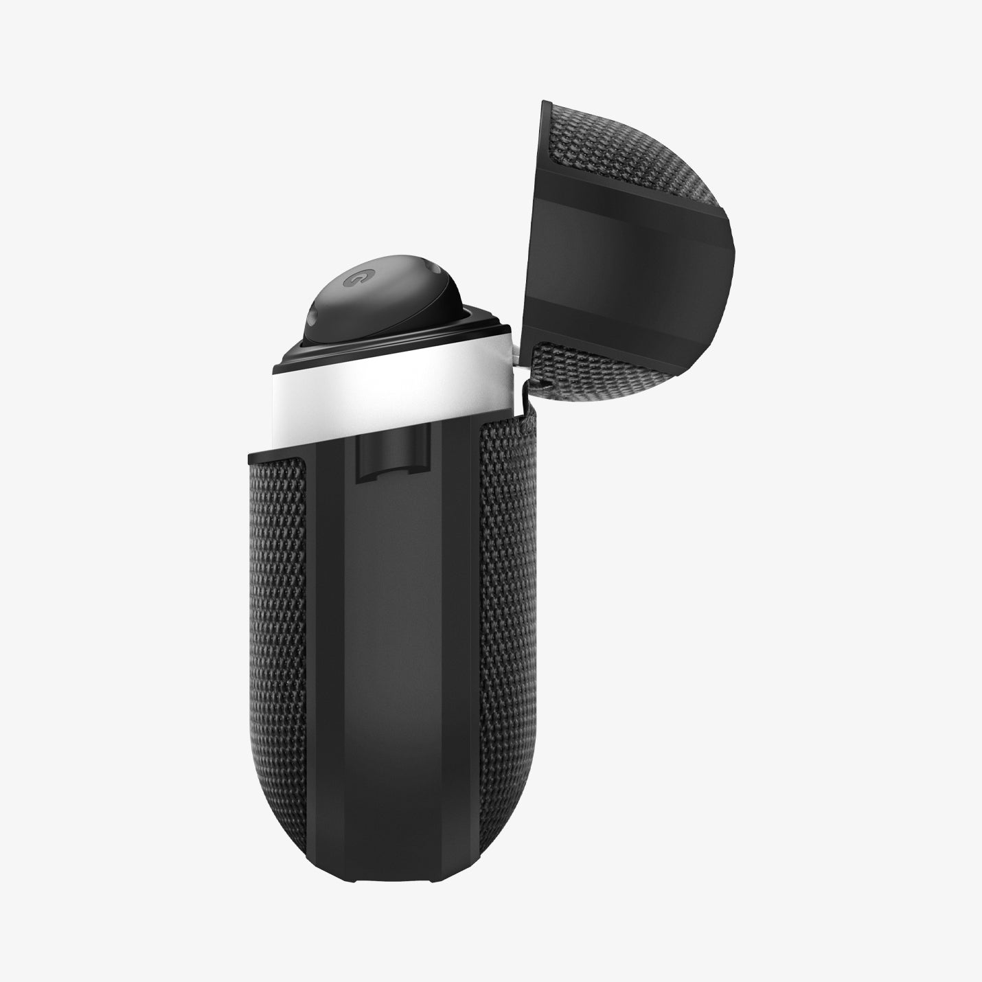 ACS05782 - Pixel Buds Pro Case Classic Fit in black showing the side with slot open