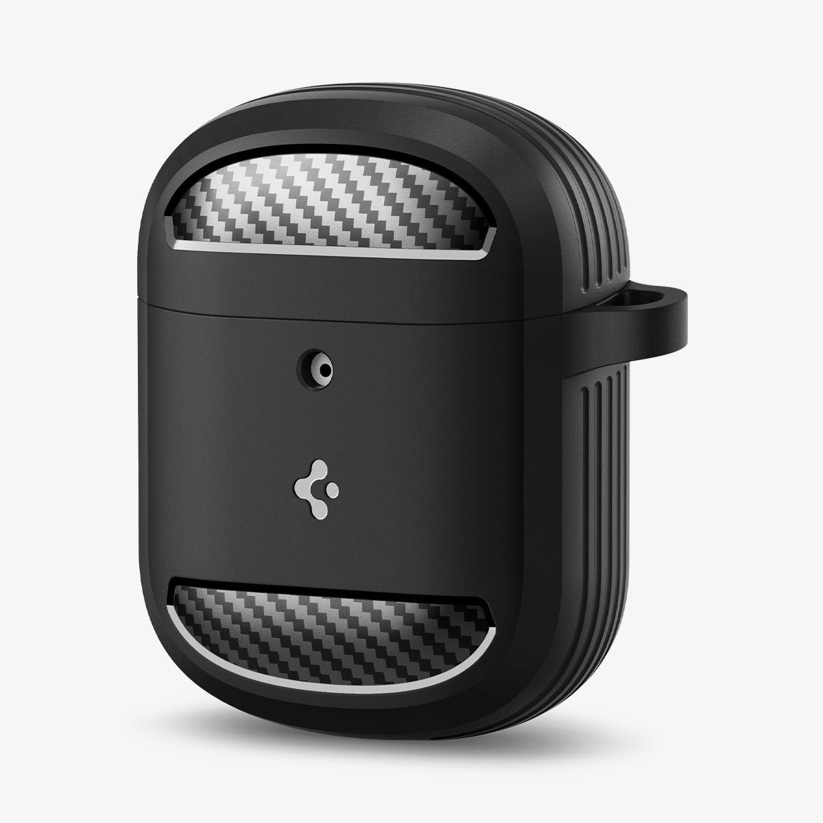 ACS05133 - Pixel Buds Pro Case Rugged Armor in matte black showing the front and partial side