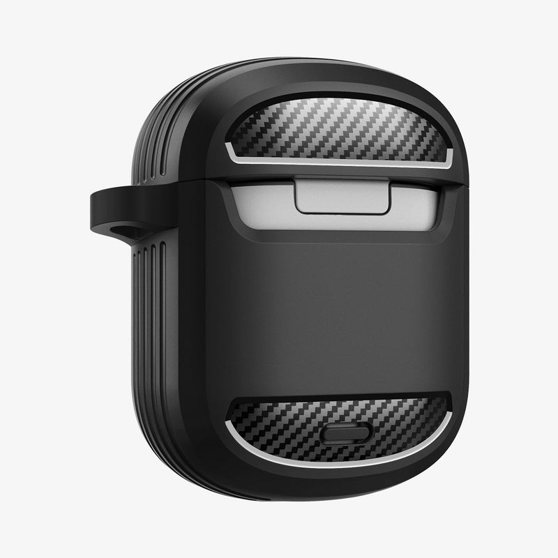 ACS05133 - Pixel Buds Pro Case Rugged Armor in matte black showing the back and partial side