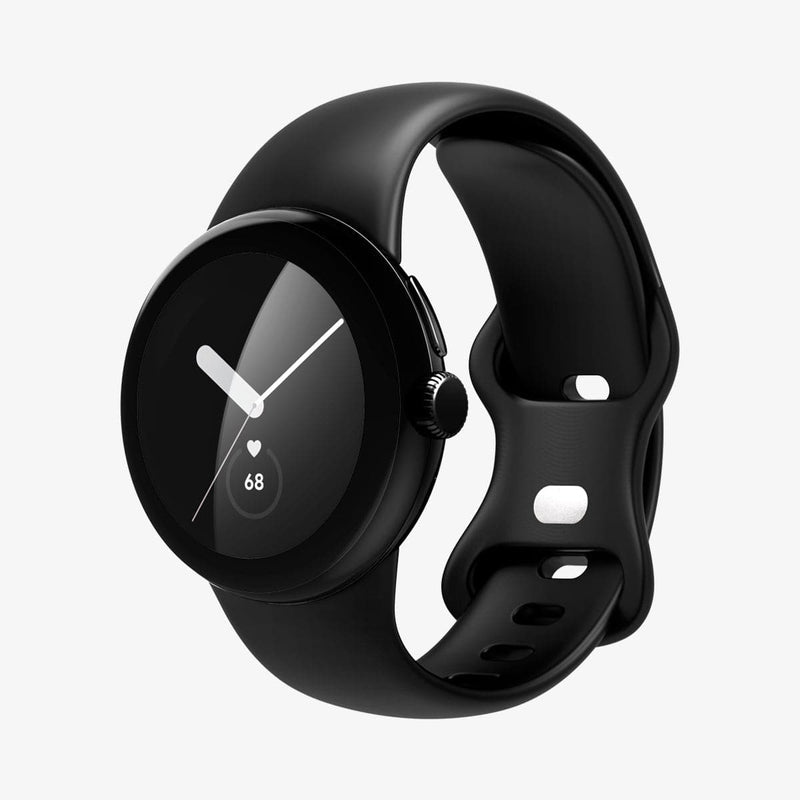 AFL05926 - Pixel Watch Screen Protector ProFlex EZ Fit showing the front and partial inside of band