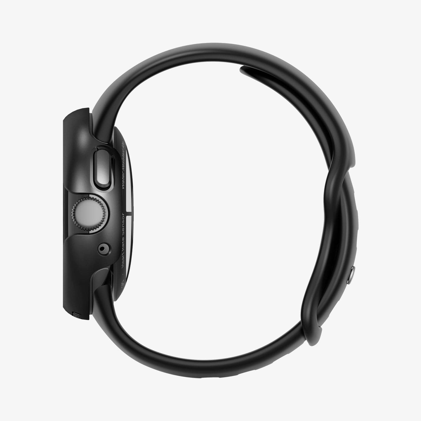 ACS05795 - Pixel Watch Case Thin Fit in black showing the side