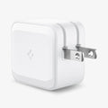 ACH02075 - ArcStation™ Pro 30W Wall Charger PE2008 in white showing the back, side and top with prong out