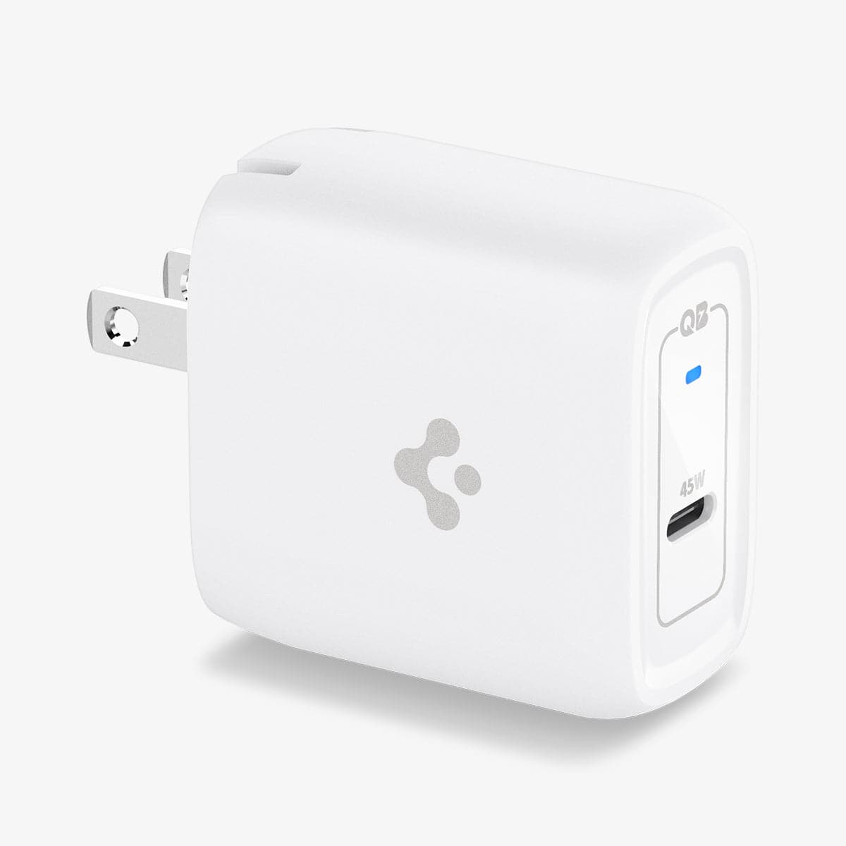 ACH02587 - ArcStation™ Pro 45W Wall Charger PE2015 in white showing the front, side and top