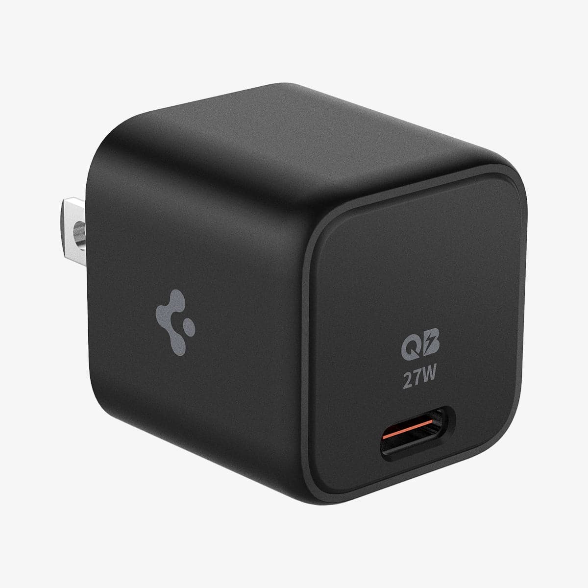 ACH05606 - ArcStation™ Pro 27W Wall Charger PE2103 in black showing the front, side and top