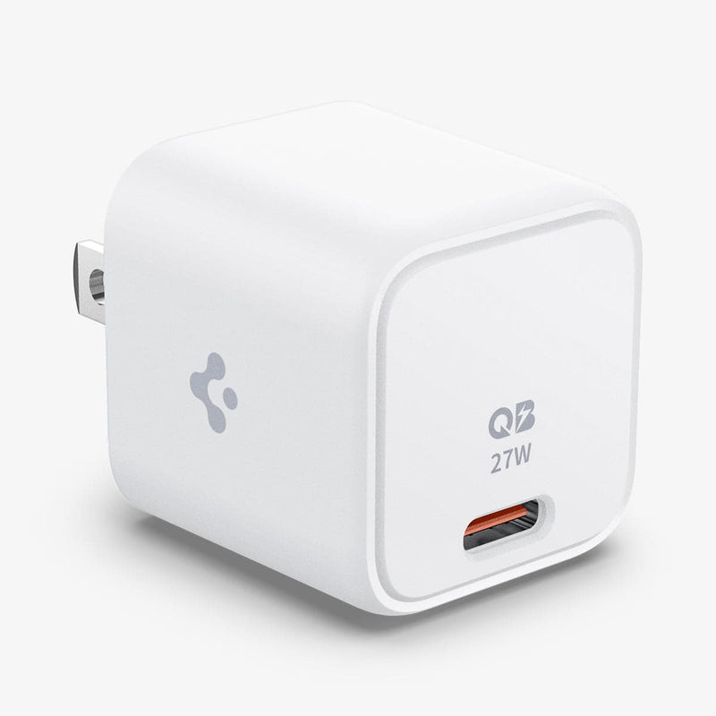ACH03825 - ArcStation™ Pro 27W Wall Charger in white showing the front, side and top