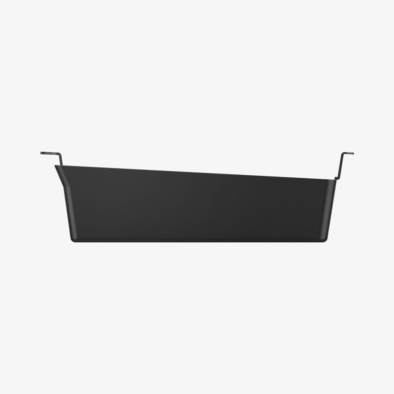ACP06439 - Rivian Center Console Organizer Tray in black showing the side