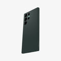 ACS04518 - Galaxy S22 Ultra 5G Case Liquid Air in abyss green showing the back and partial side