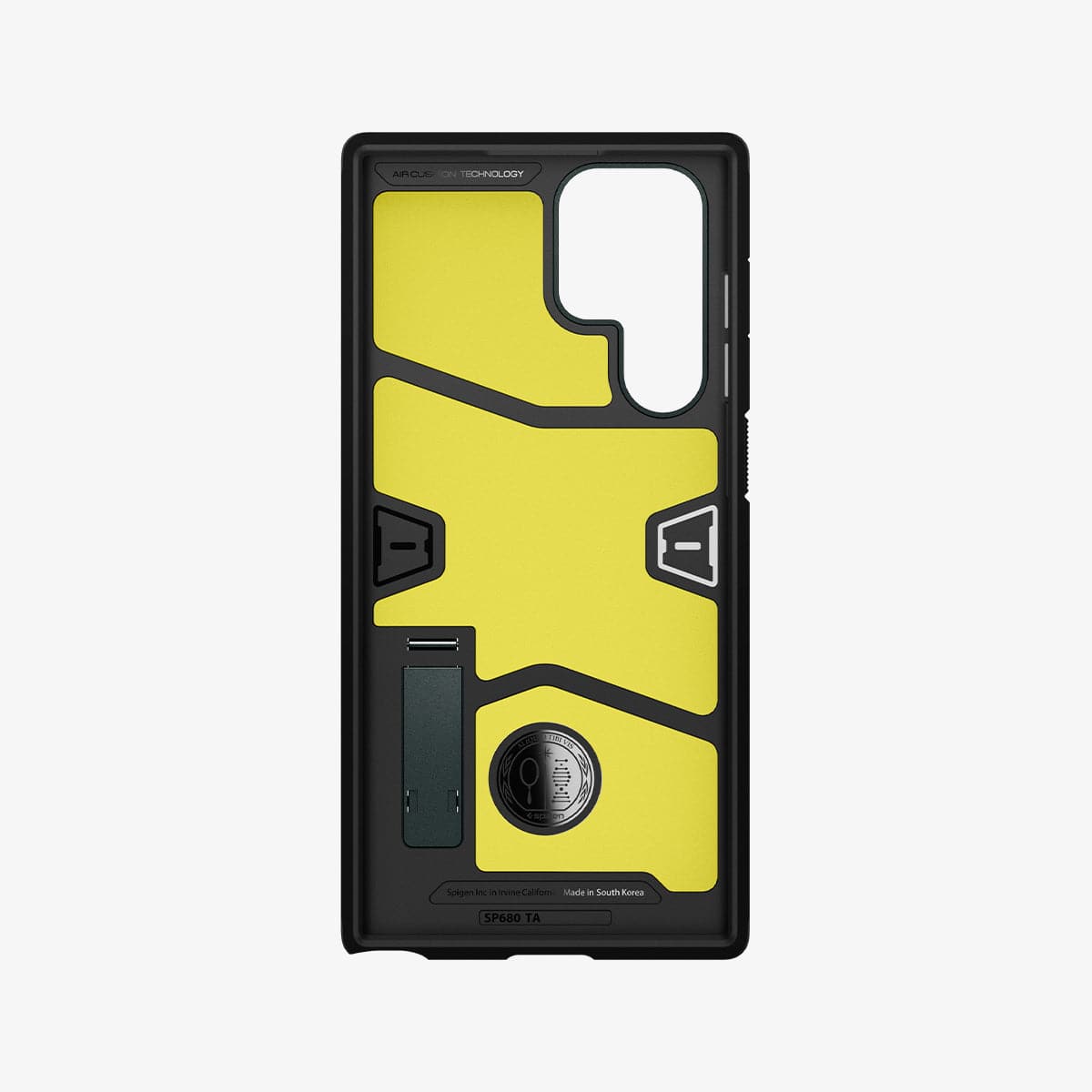 ACS04519 - Galaxy S22 Ultra 5G Case Tough Armor in abyss green showing the inside of case