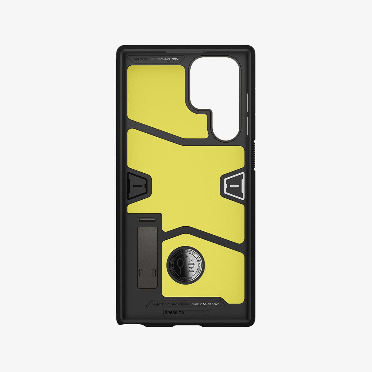 ACS03924 - Galaxy S22 Ultra 5G Case Tough Armor in gunmetal showing the inside of case