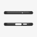 ACS05691 - Galaxy S23 Plus Case Core Armor in matte black showing the top and bottom with precise cutouts