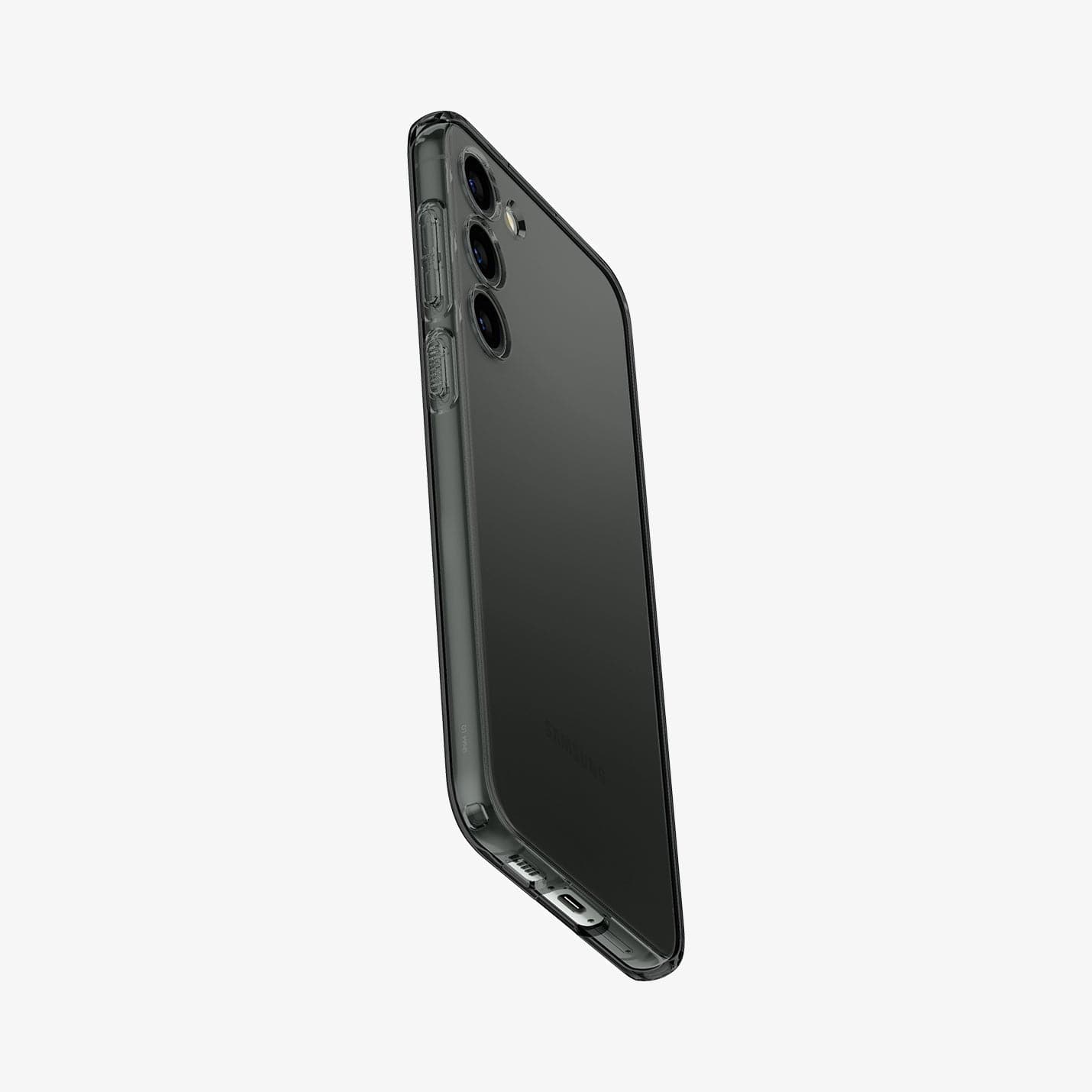 ACS05663 - Galaxy S23 Plus Case Liquid Crystal in space crystal showing the side and partial back
