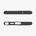 ACS05643 - Galaxy S23 Ultra Case Core Armor in matte black showing the top and bottom with precise cutouts